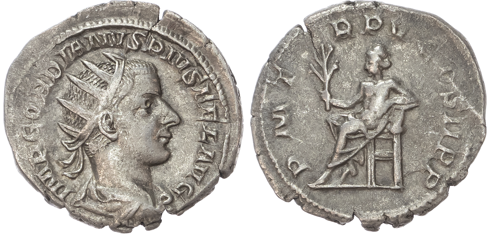 Gordian III (AD 238-244) AR Antoninianus, Rome, AD 243, 3.62g.