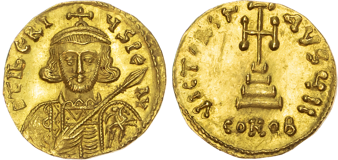 Tiberius III (AD 698-705) AV Solidus, Constantinople, 4.45g.