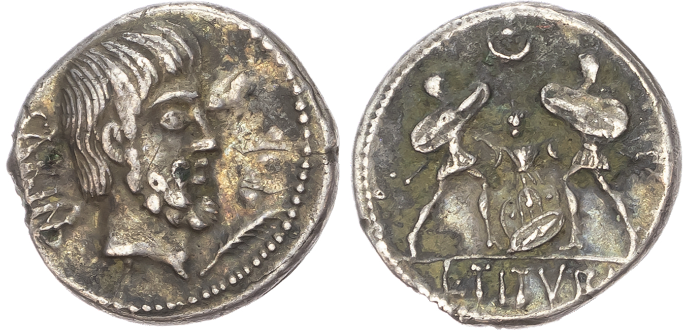 Q. Titurius (89 BC) AR Denarius, Rome, 3.07g. 