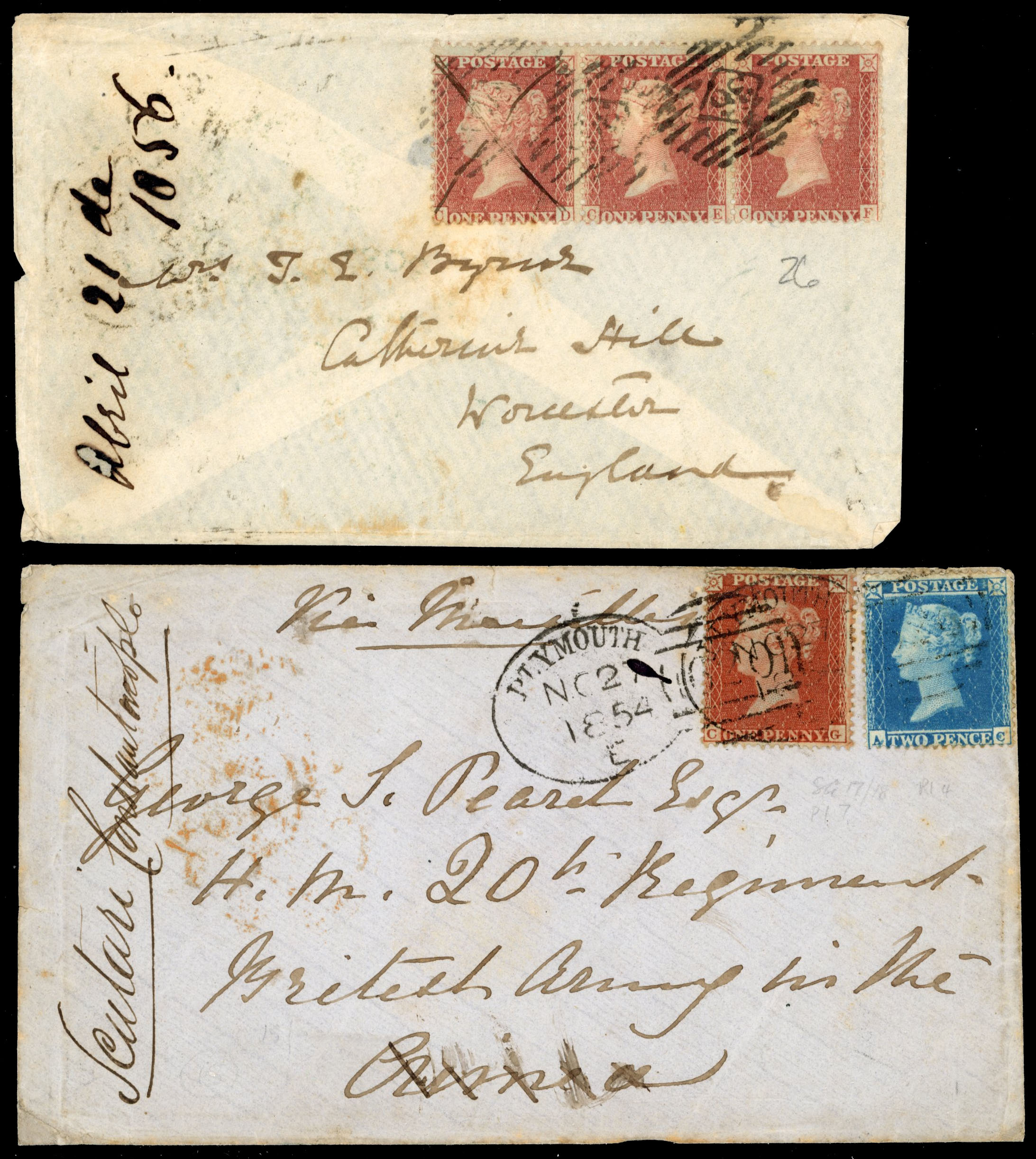 GB 1854-56 Crimean War covers