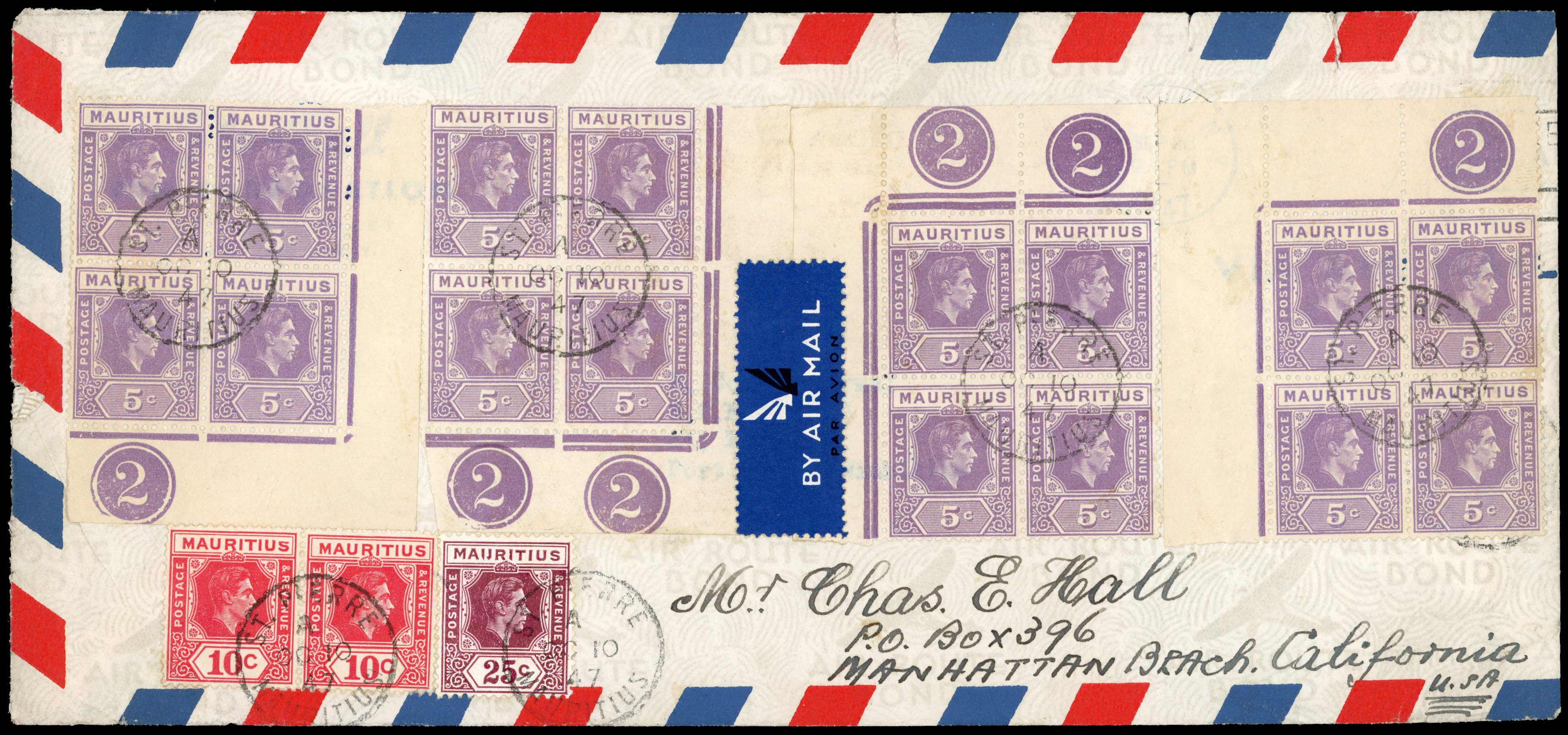 Mauritius SG 256ca, 259ba cover