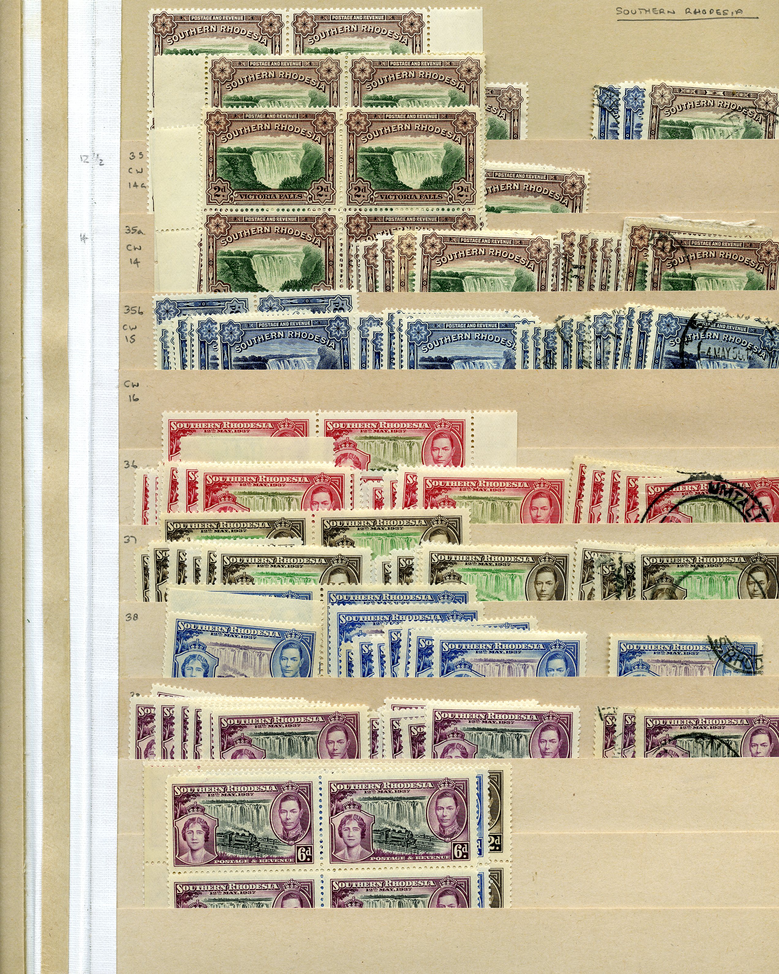 KG VI stock on manila stocksheets in...