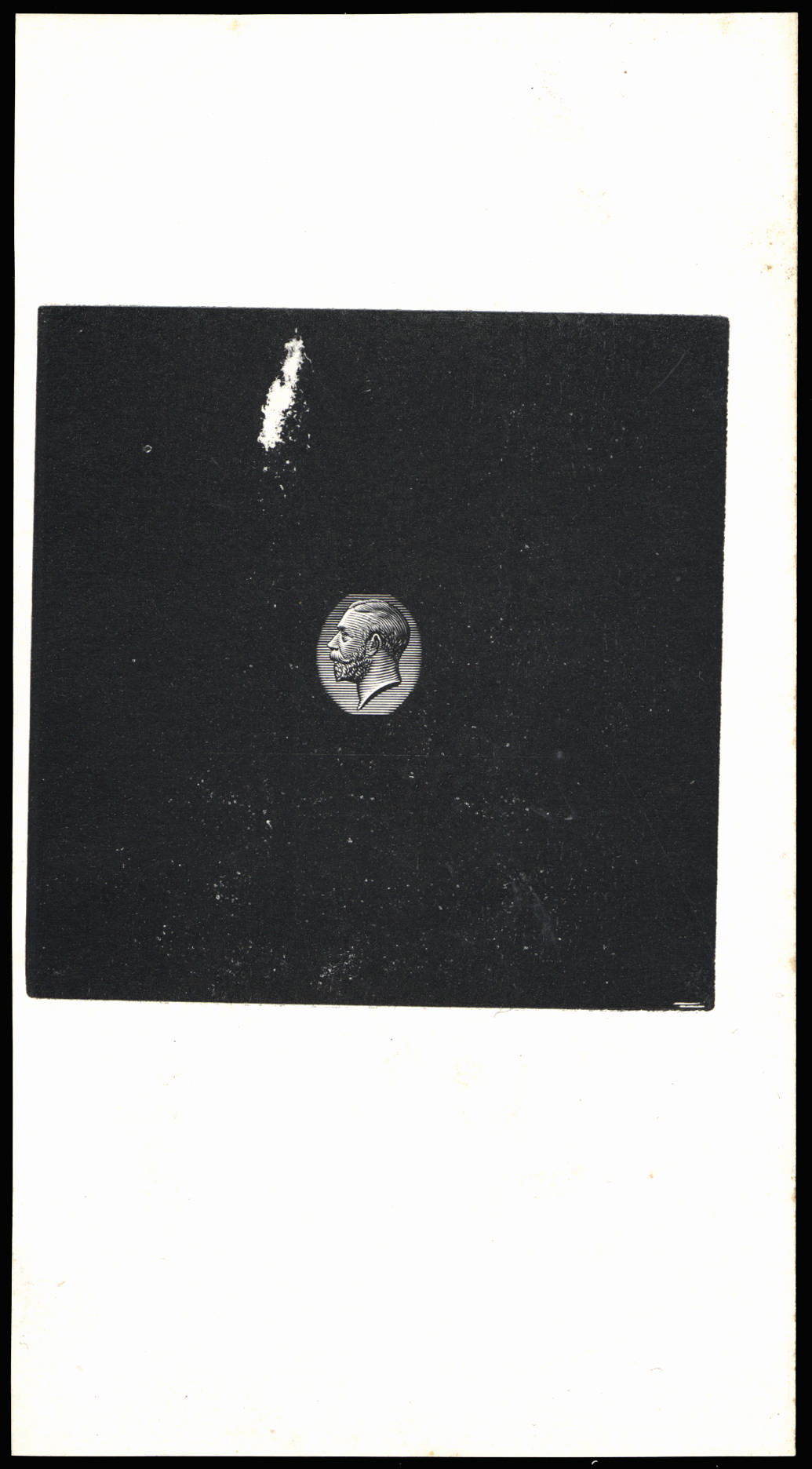 Great Britain 1912 Small medal head die proof. Very fine accepted state example in black on white proof paper (84 …