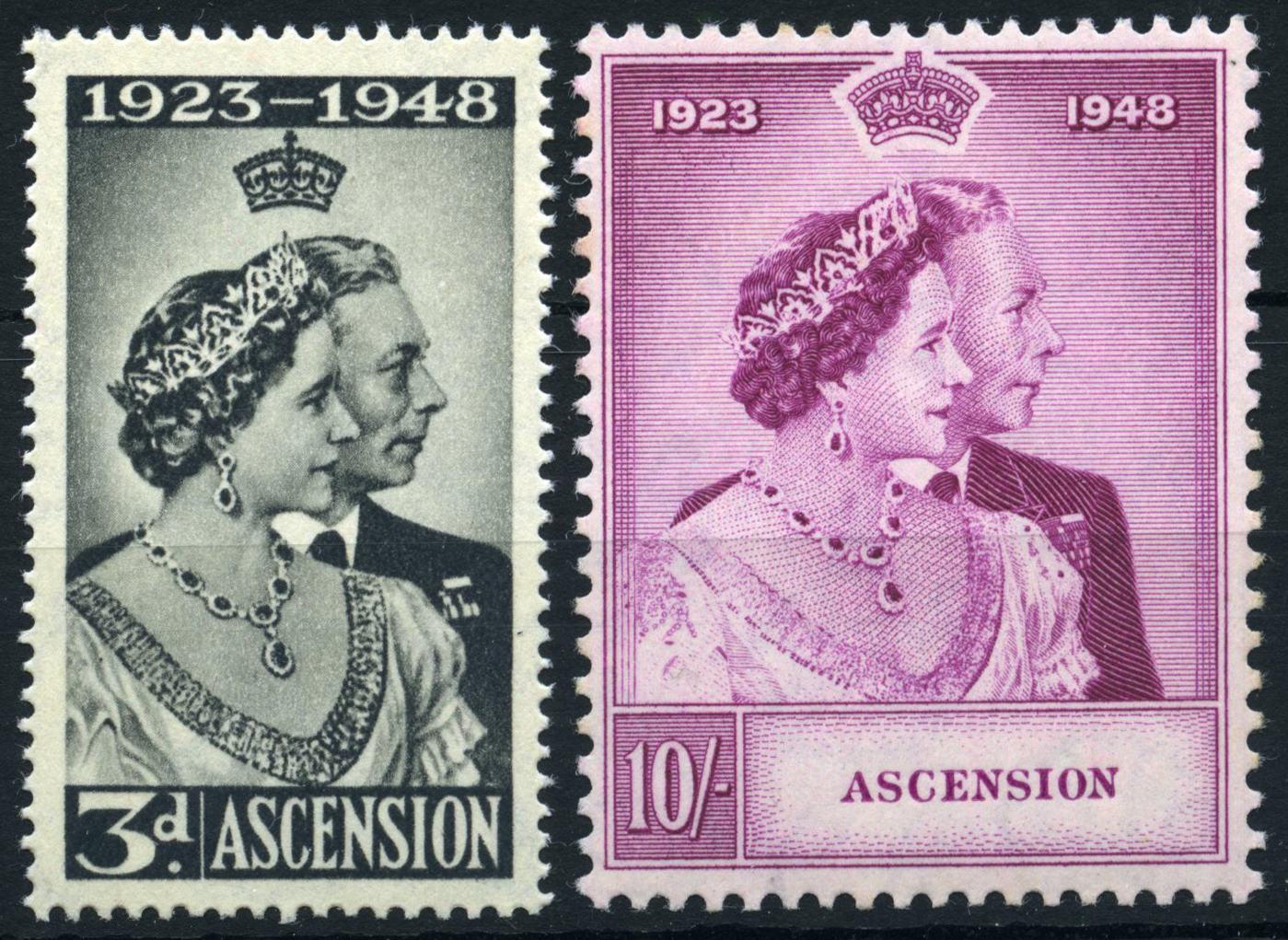 1948 Silver Wedding pair, u/m. SG 50-1, cat...