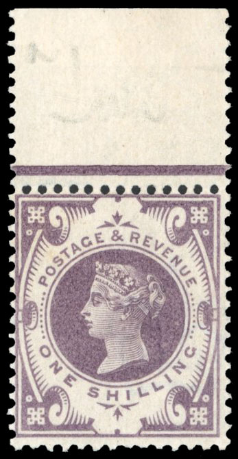 GB 1899 1s Jubilee colour trial in deep lilac