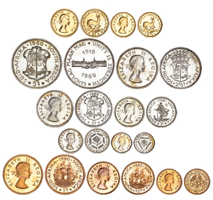 South Africa, Proof set (11), 1960