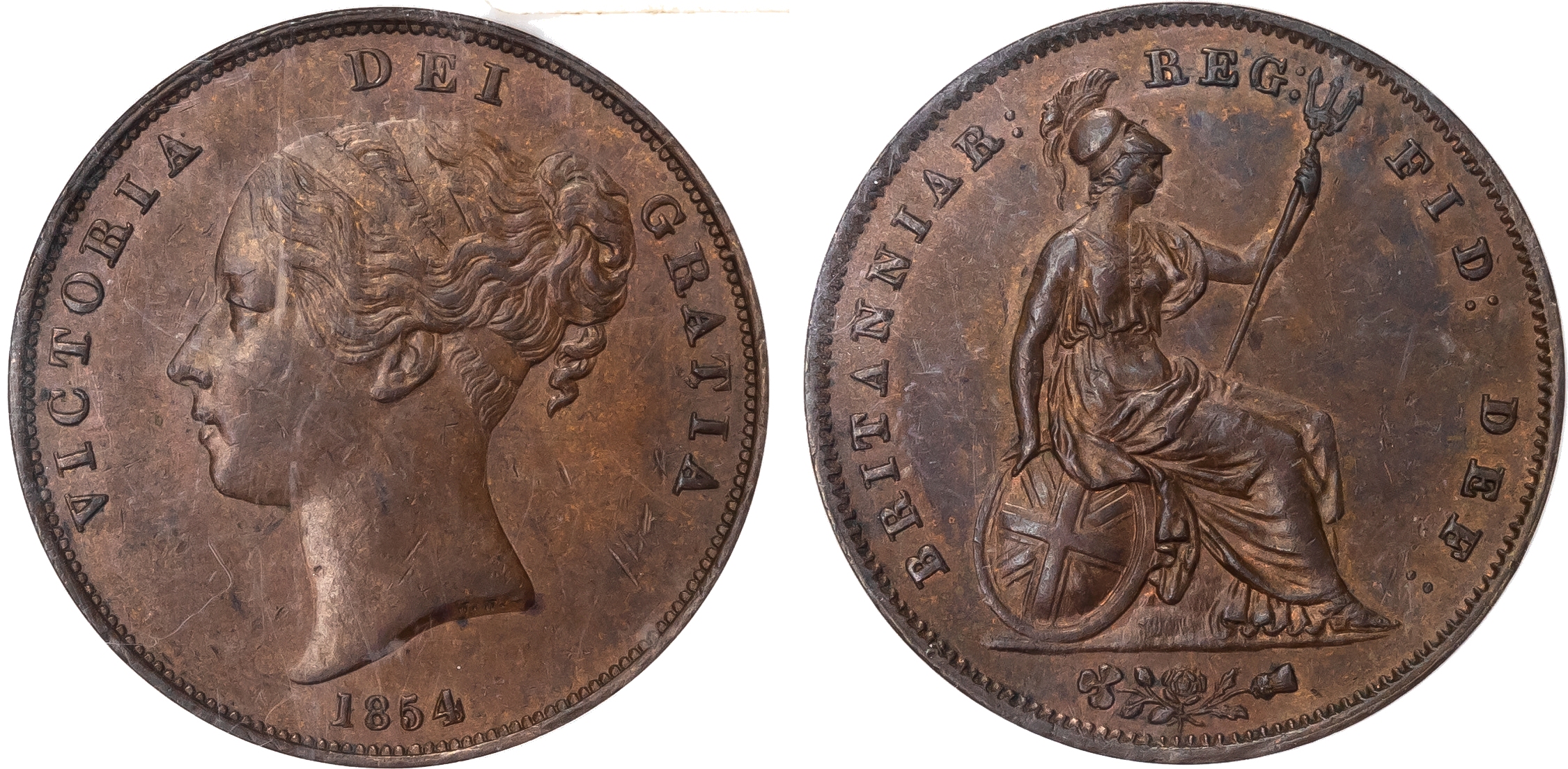 Victoria (1837-1901), Penny, 1854