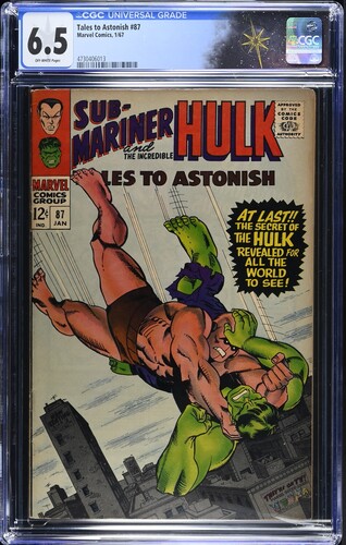 Tales to Astonish #87 CGC 6.5 Stan Lee story, John Buscema and Bill Everett art, Gil Kane cover (Marvel Comics, 1967)