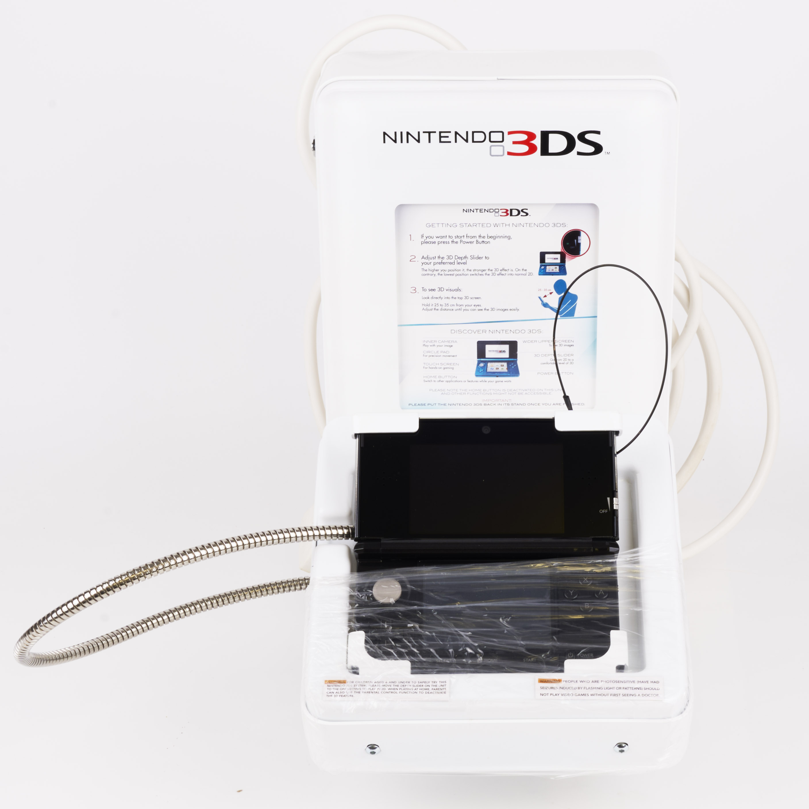 Nintendo 3DS Counter Top Display / Demonstration Unit + 3DS XL Handheld 
