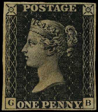FORGERY: c.20th Century 1d black,...