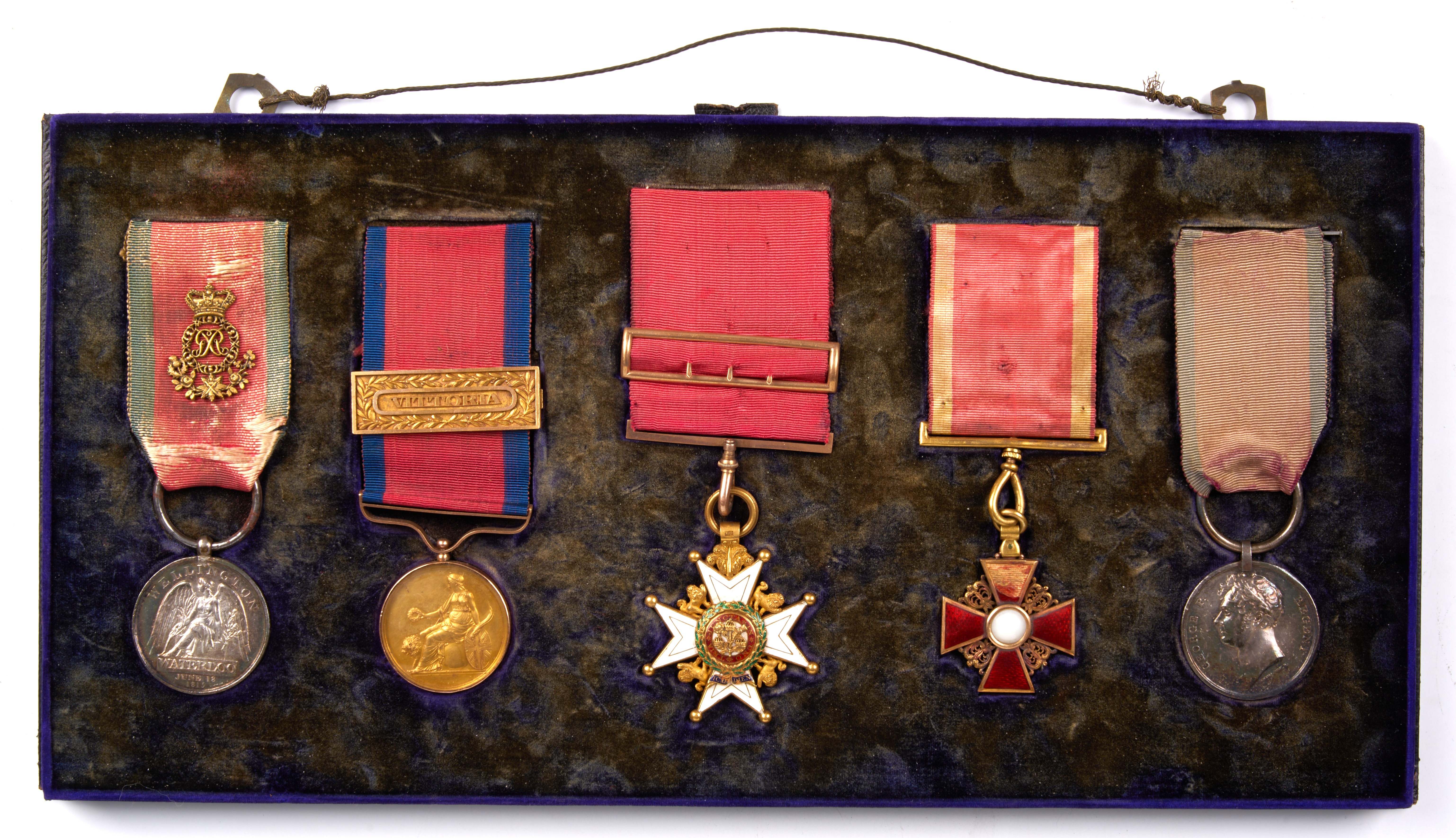 Wounded at Waterloo leading his Battalion