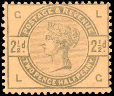 GB SG 190 1884 2½d Colour Trial