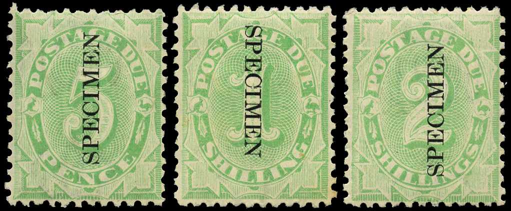 Postage Dues. 1903-4 5d, 1/- and 2/- with...