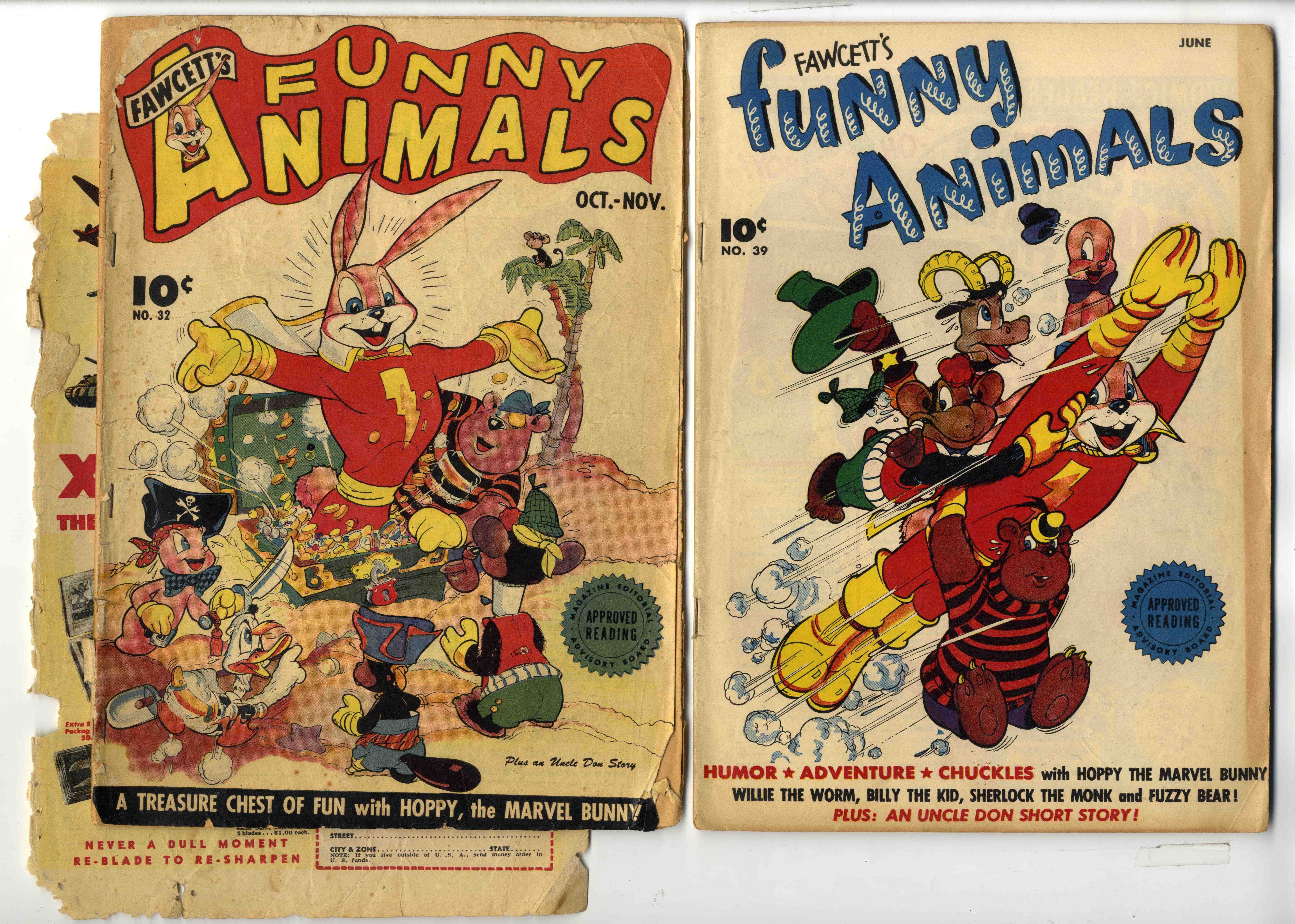 †Funny Animals (Fawcett/Charlton, 1945-1954) Bundle of 19 issues