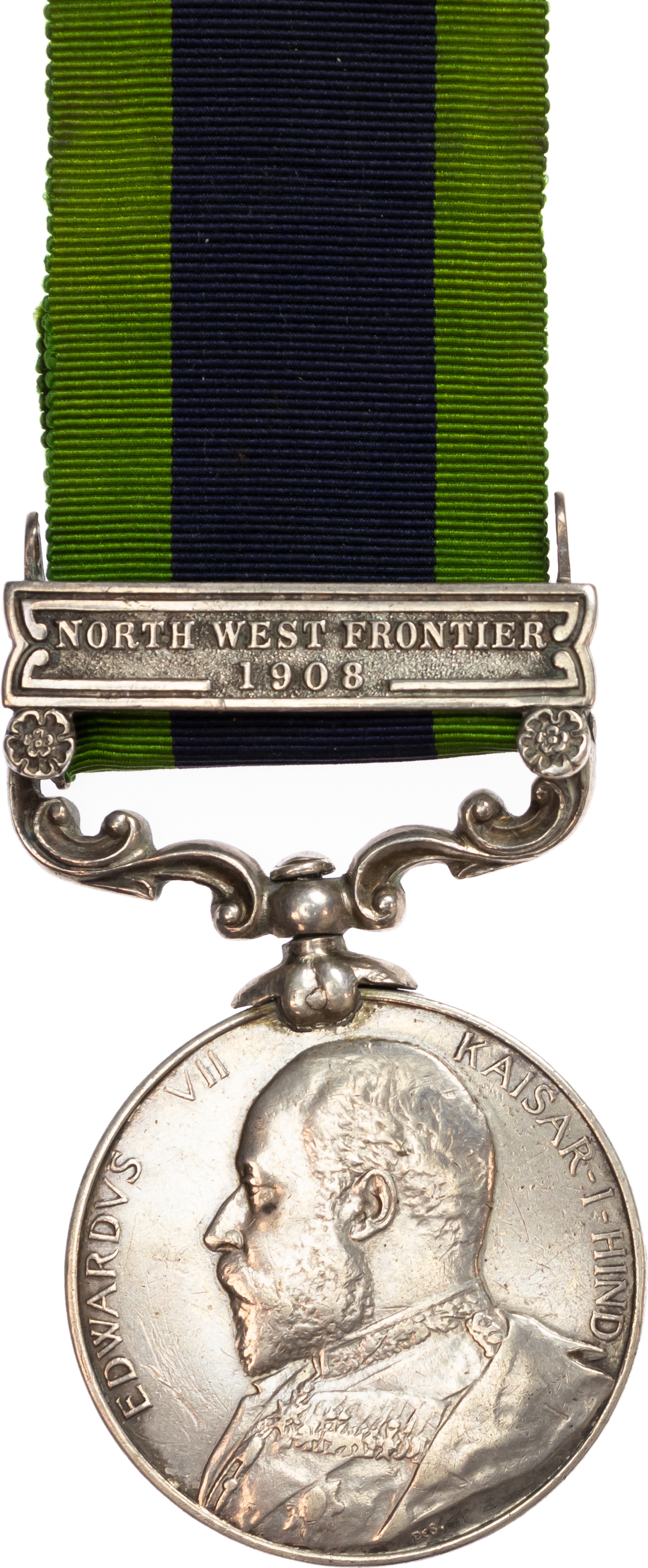 North West Frontier 1908, 1914 BEF Casualty Group of 6 awarded to Private Alfred Sanderson