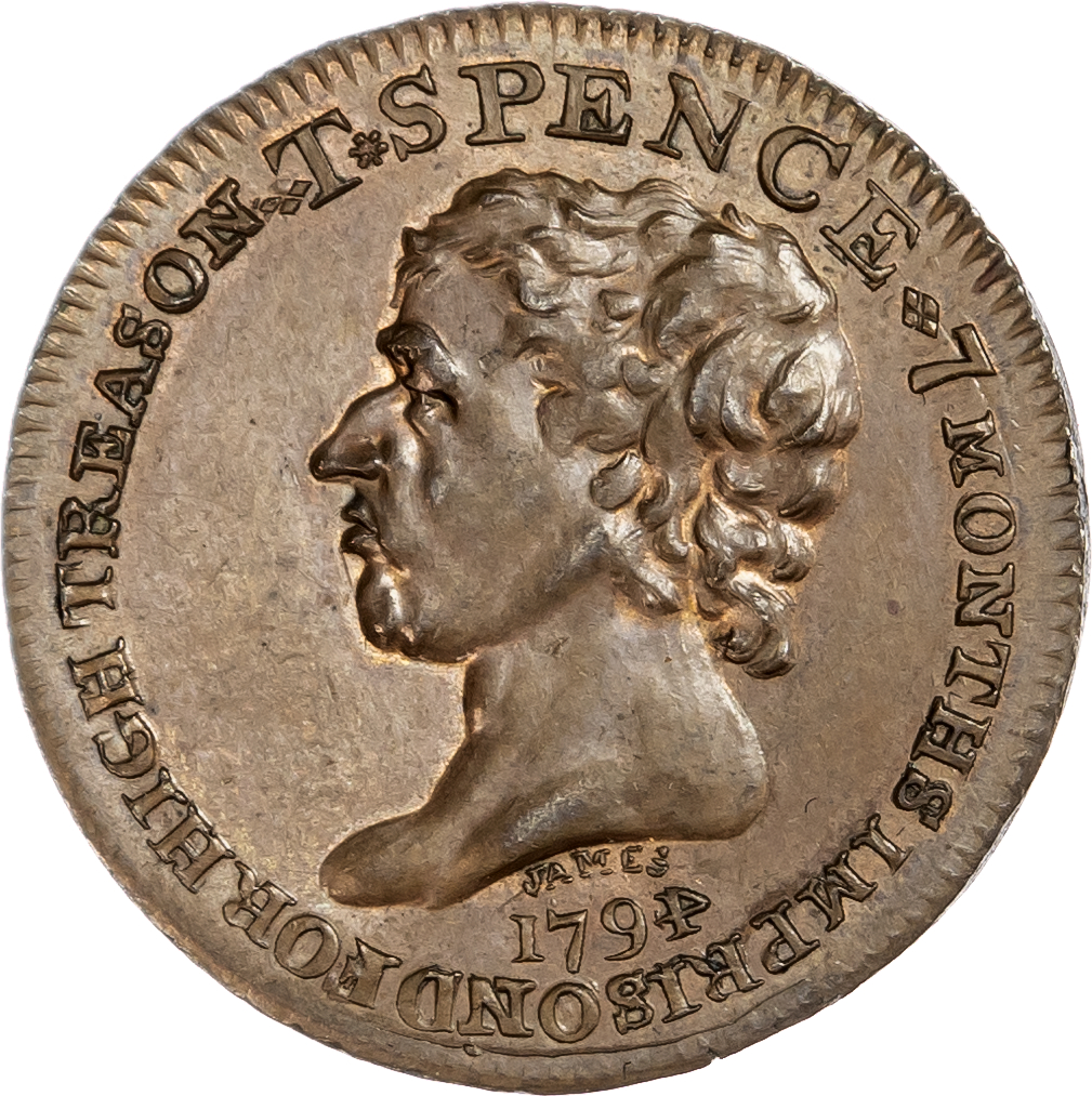 London - Holborn, Thomas Spence Halfpenny 1794