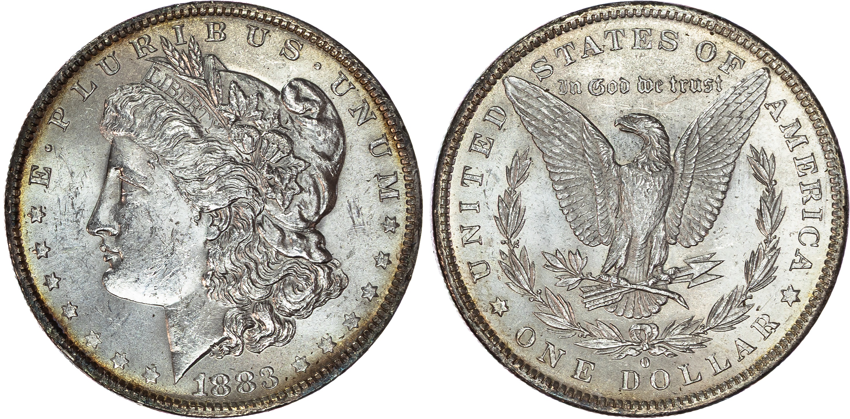 USA , silver Morgan Dollar, 1883, New Orleans, 26.76g (KM 110). Uncirculated.…