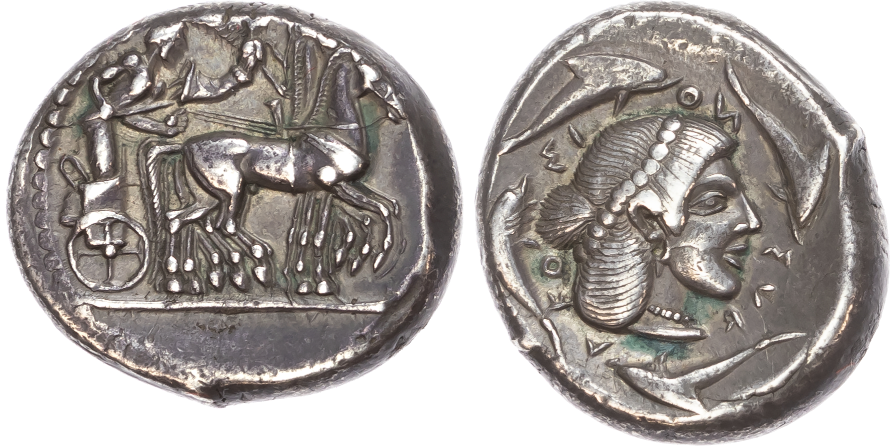 Sicily, Syracuse (c. 466-405 BC) AR Tetradrachm, 17.42g.