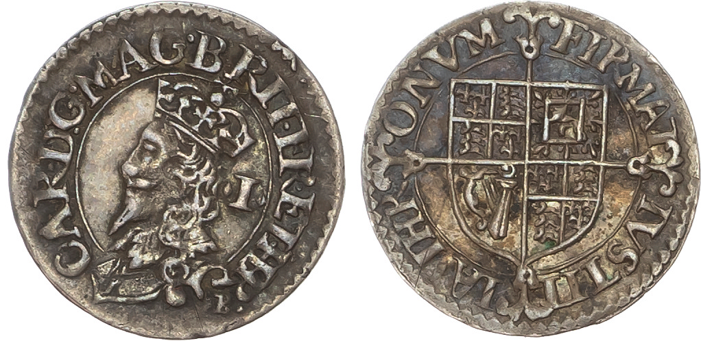 Charles I (1625-1649), AR Penny, Briot's first milled issue (1631-1632).