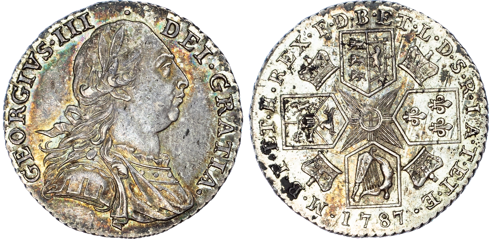 George III (1760-1820), Shillings [2], 1787.