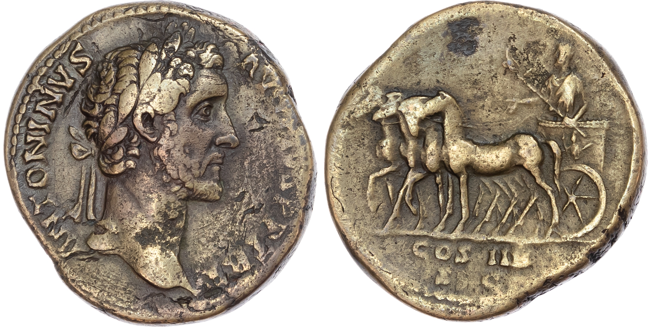 Antoninus Pius (AD 138-161) AE Sestertius, Rome, AD 145-147, 25.33g. 