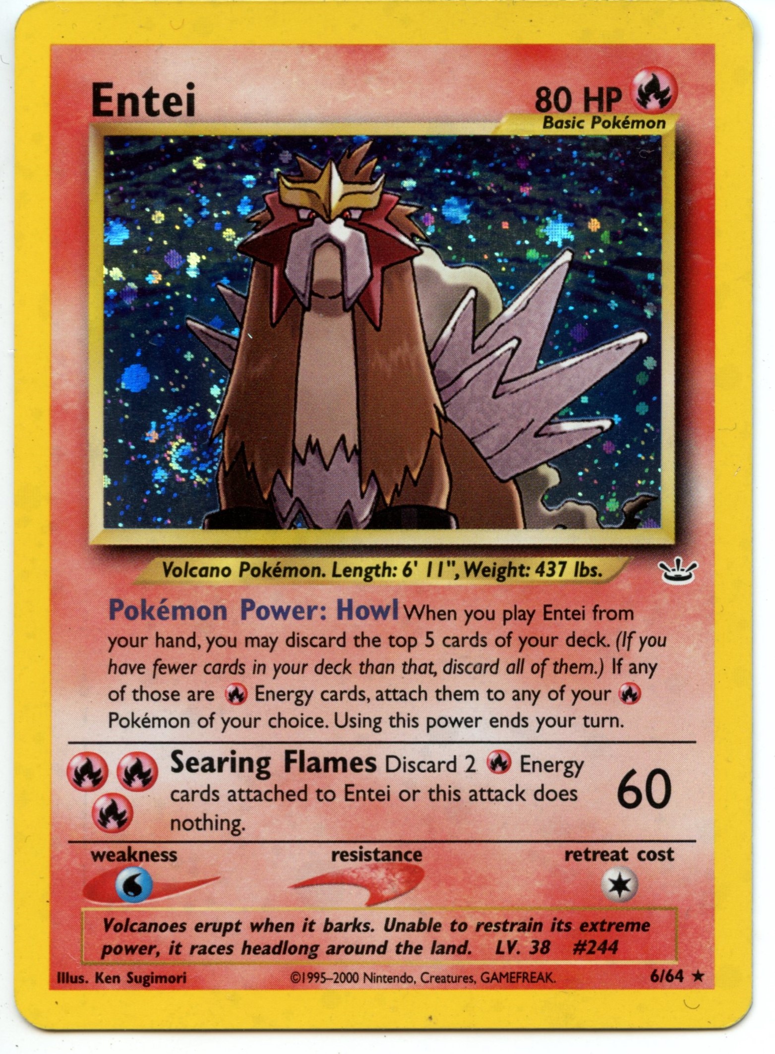 Pokémon TCG - Entei Holo - Neo Revelation Unlimited