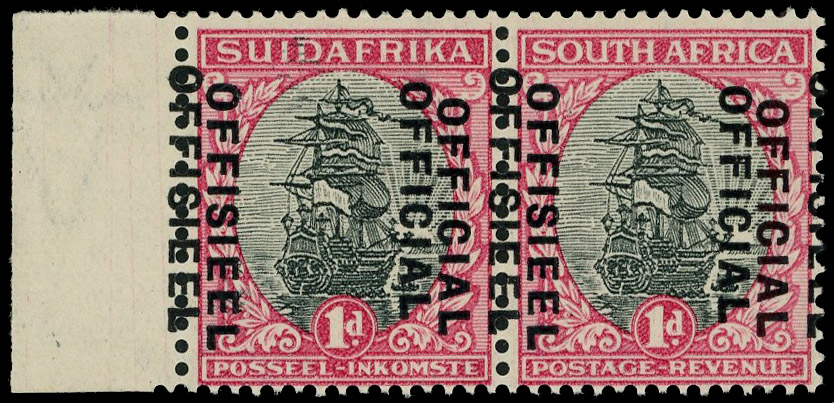 South Africa SG O13da pair mint