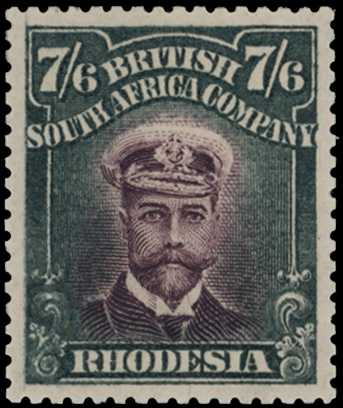 1913-7 7/6d Head Die II, perf 15. Large...