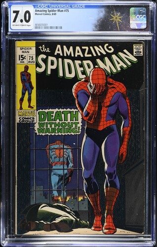 Amazing Spider-Man #75 (Marvel Comics 1969) CGC 7.0 - "Death" of Silvermane