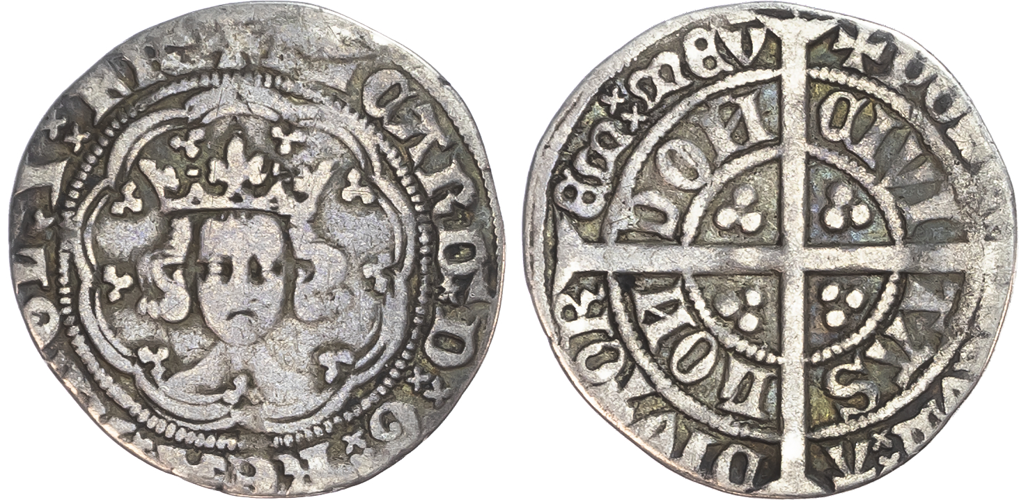 Richard II (1377-1399), Halfgroat, London mint, mm. cross pattée. 