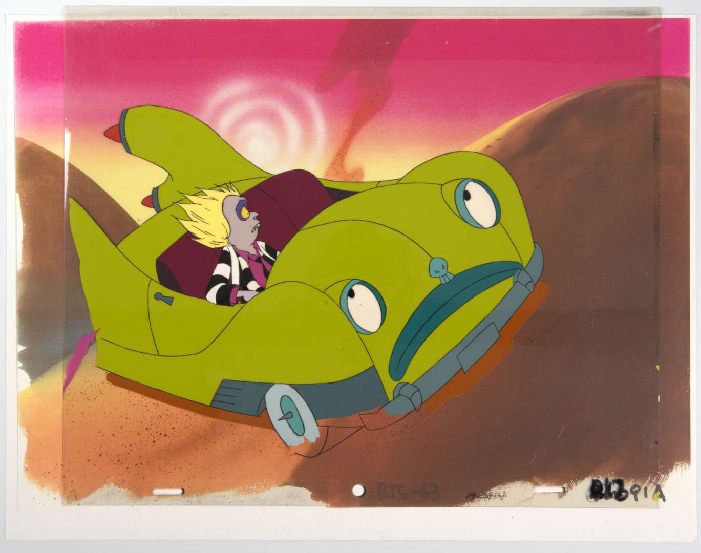 Beetlejuice The Animated Series Original Beetlejuice Doomie Production Cel (Tim Burton/Warner Bros, 1989-1991) Total 2
