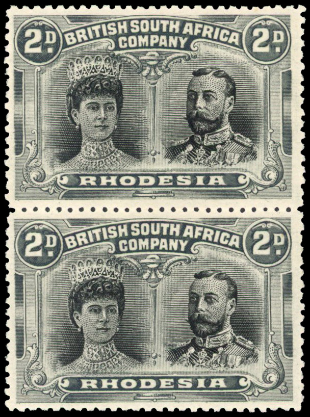 RSC A 2d black and grey pair #s 27, 32 mint