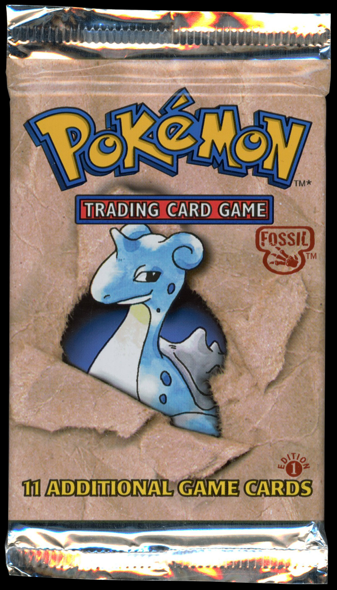 Pokémon TCG - Fossil 1st Edition Sealed Heavy Booster Pack