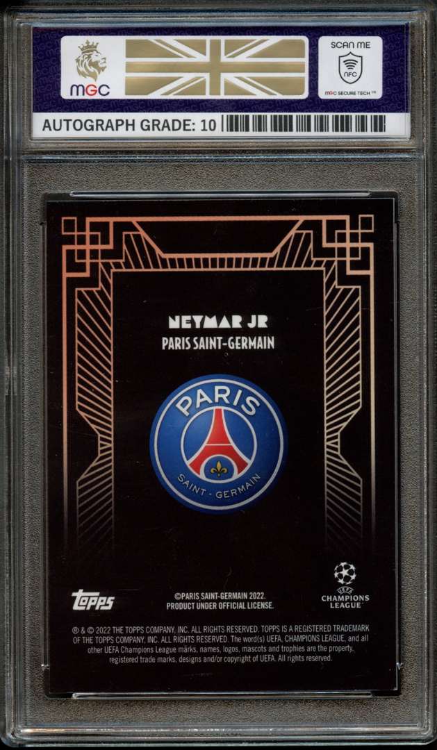 psg graded cards Warren Zaire-Emery Signed 2022-23 Topps Rookie #10 2022 Topps Chrome UEFA Orange