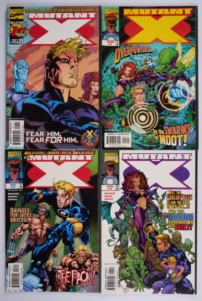 Mutant X & Annuals Near Complete (Marvel Comics, 1998-2001) Bundle of 34 issues