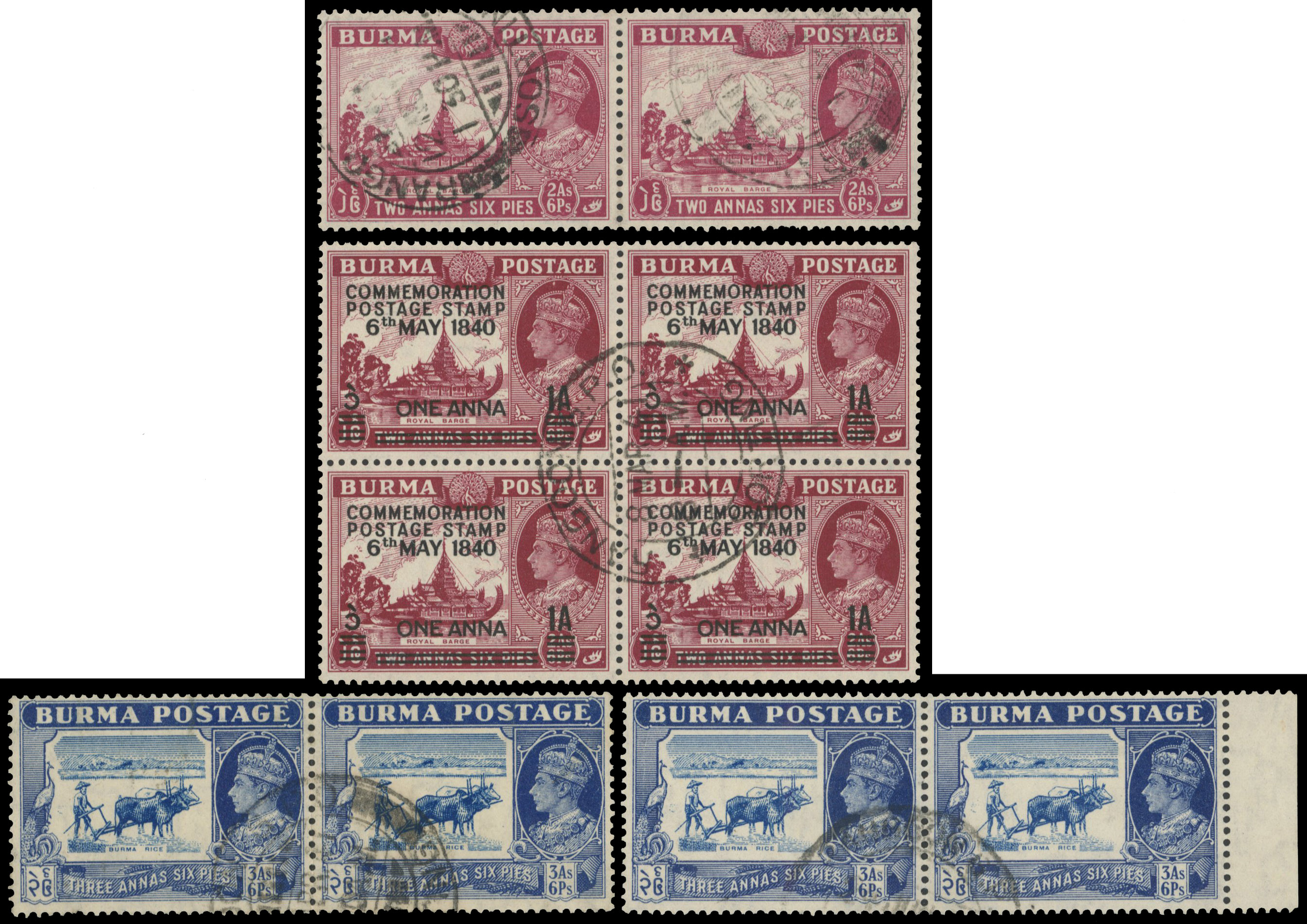 Burma SG 25a/34a varieties used