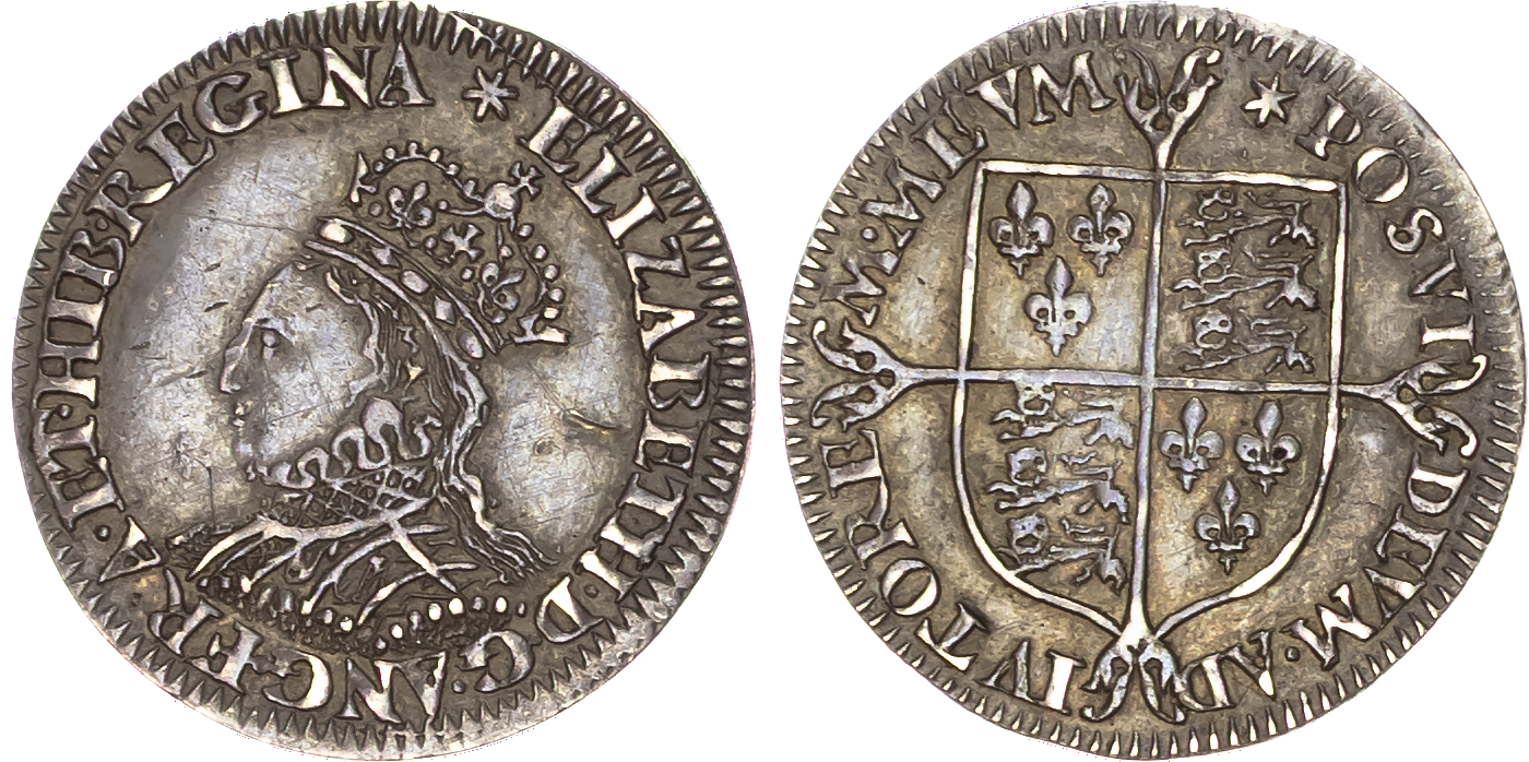 Elizabeth I (1558-1603) Halfgroat, milled issue, mintmark star. 