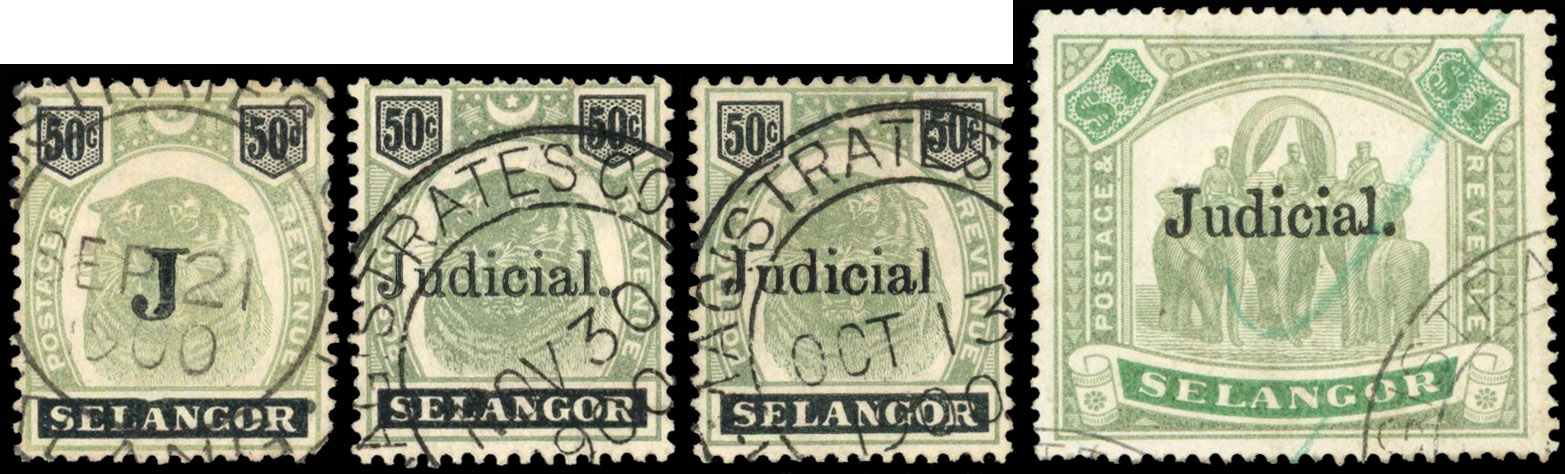 Selangor Judicial 1899-1904 varieties used