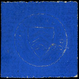 MERTON COLLEGE, OXFORD: 1876 (½d) bright blue, embossed on surface-coloured paper