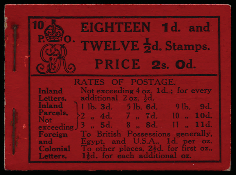 SGBB6 1913 2s0d Booklet edition No.10