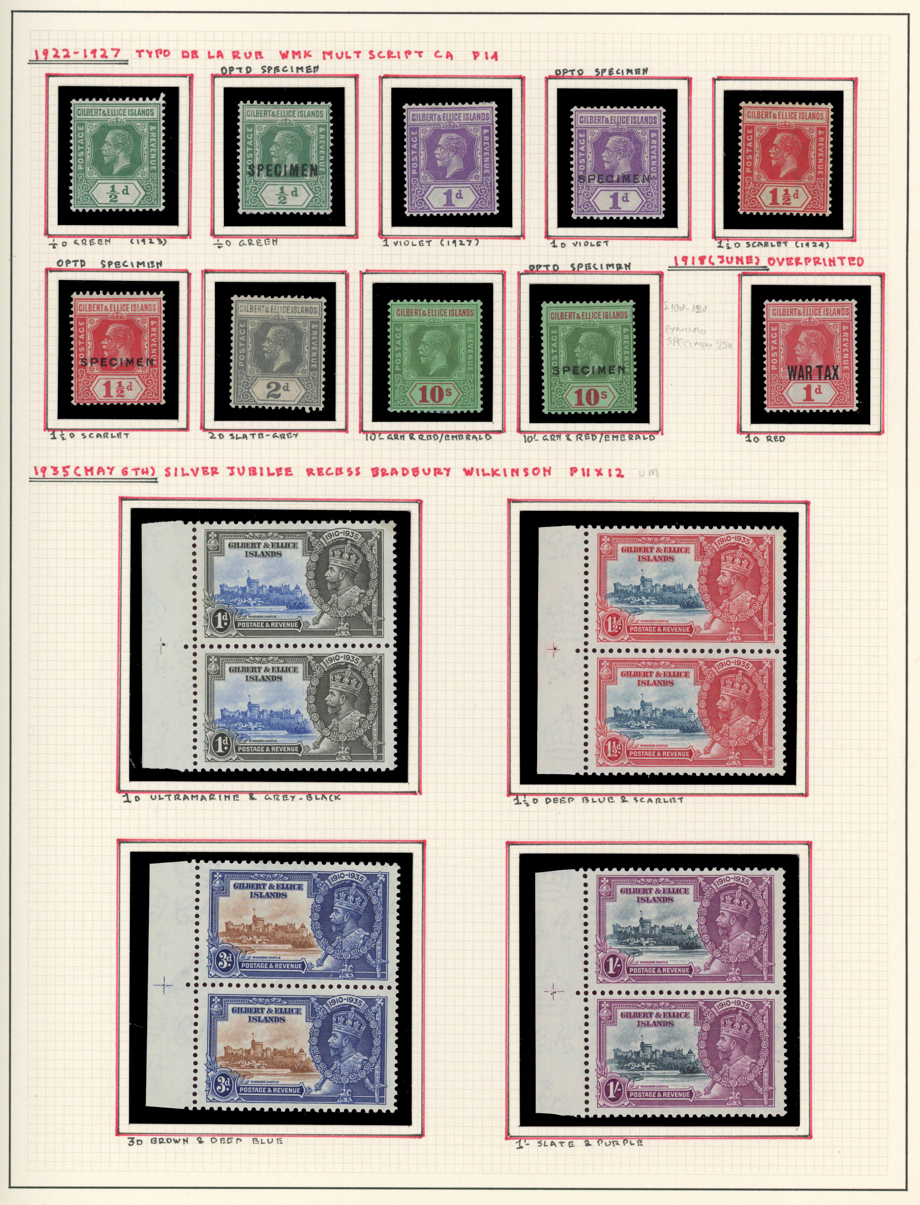GEI 1911-35 collection mint