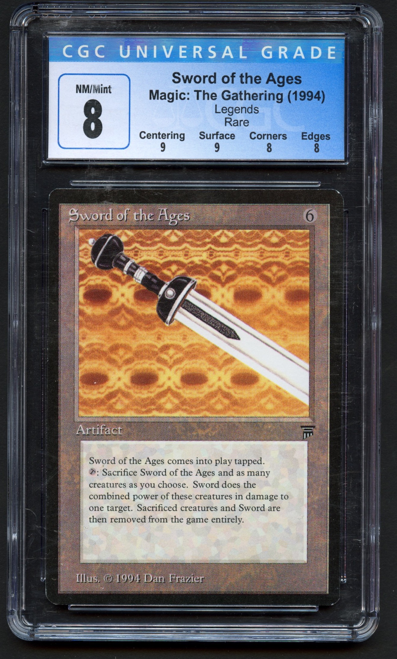 CGC 8 Sword of the Ages - Legends 1994