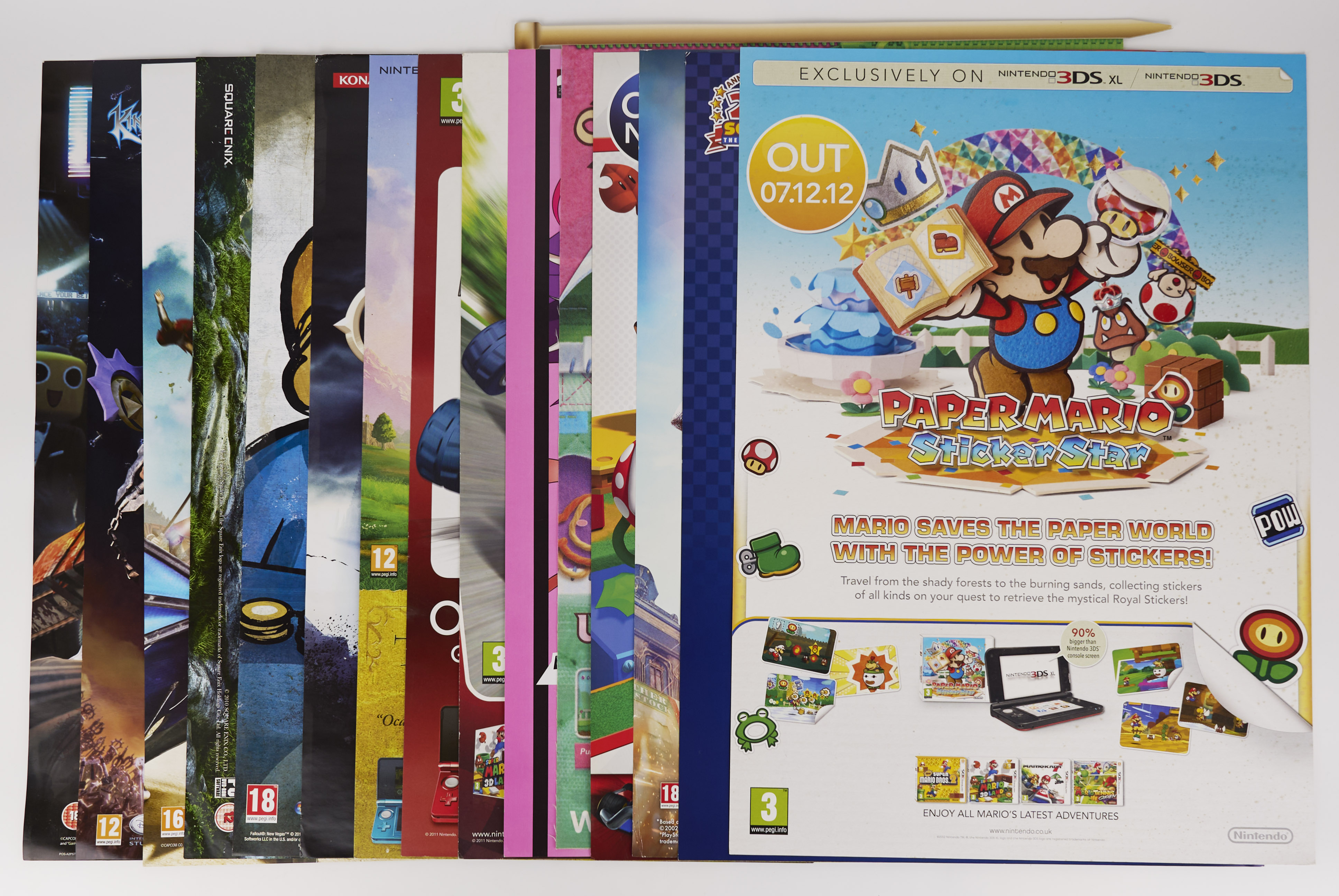 20 Official Videogame Posters/Wall Stickers/ Point of Sales Material 