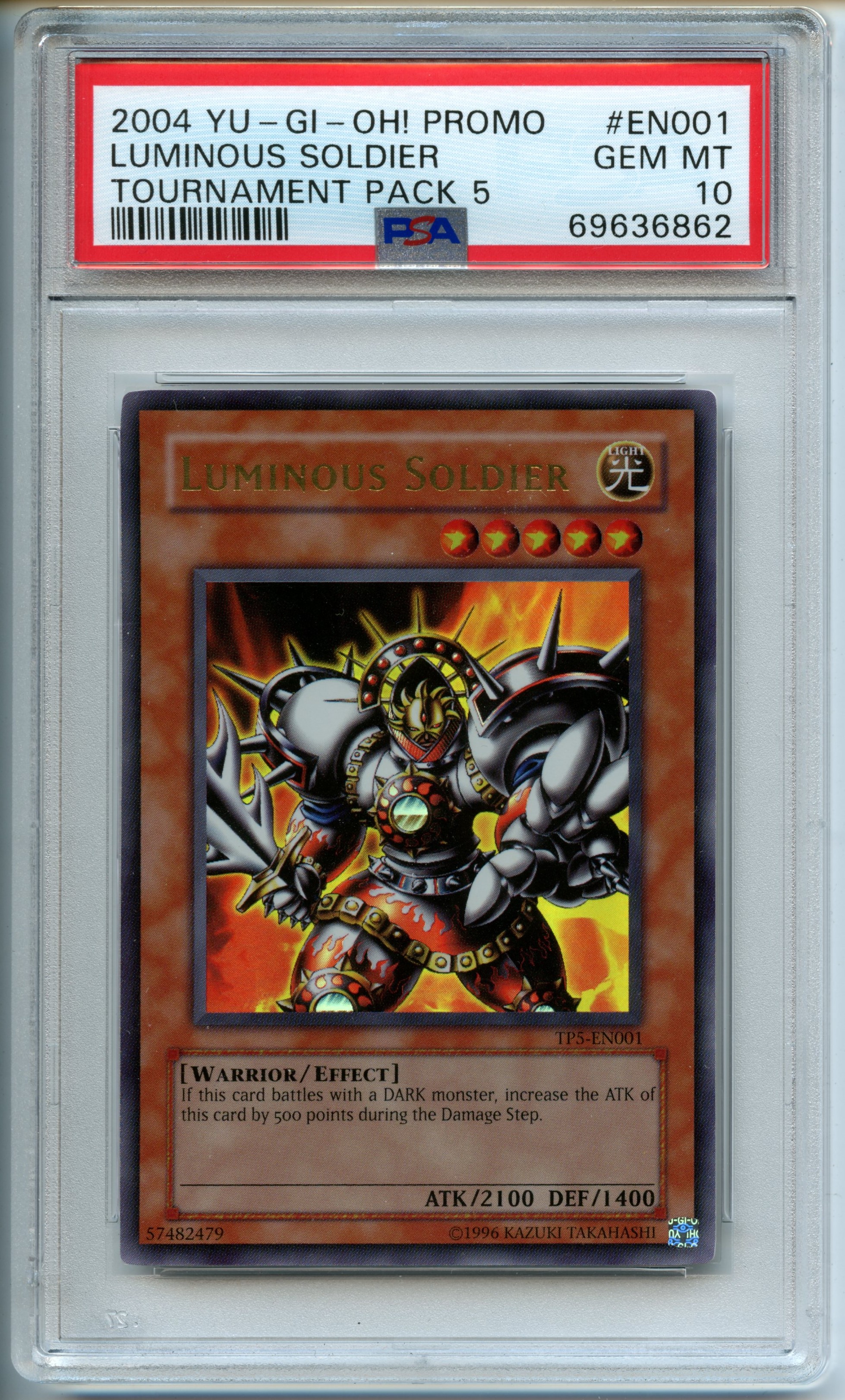 Yu-Gi-Oh! - Luminous Soldier   - Tournament Pack 5 - PSA 10 
