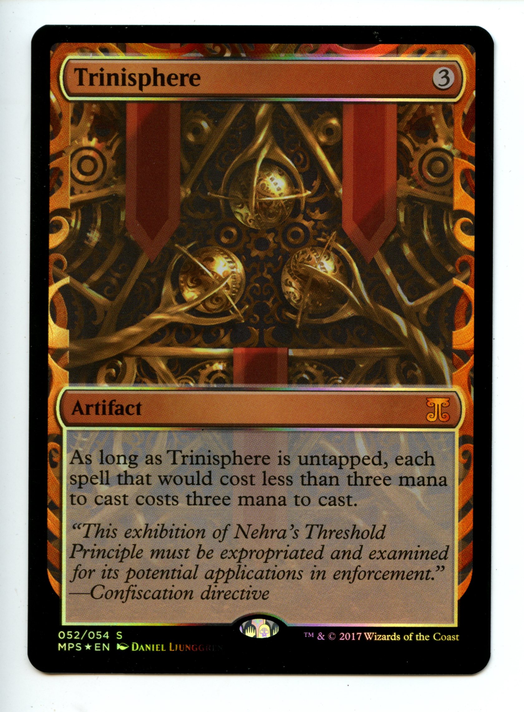 Magic the Gathering - Trinisphere  - Kaladesh Inventions - Near Mint