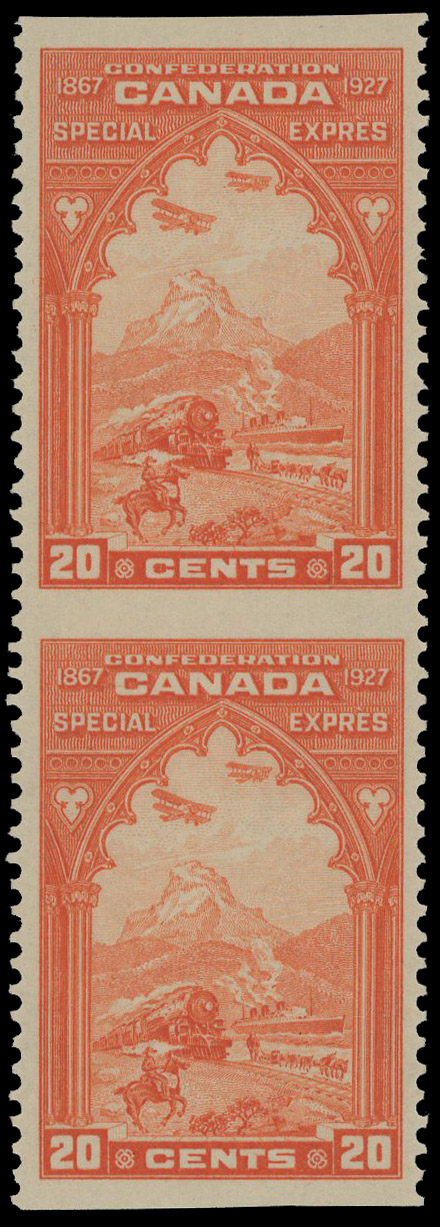 Canada 1927 special delivery 20c imperforate horizontally