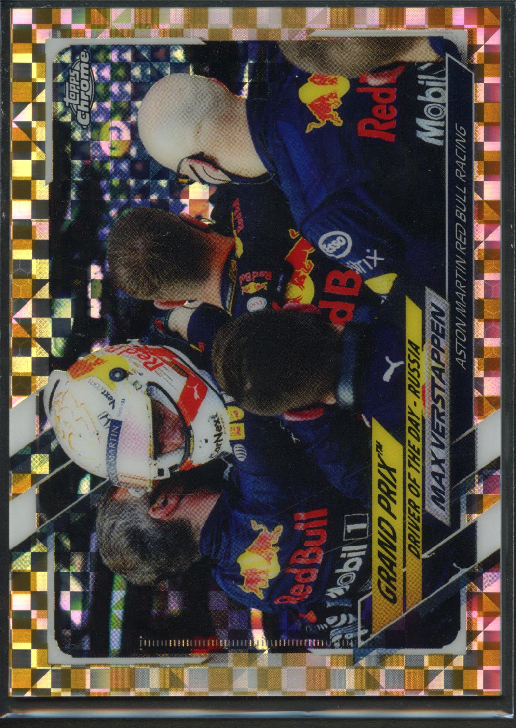 <p>2021 Topps Chrome Max Verstappen #161 Gold Checker</p>