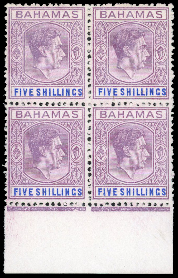 Bahamas SG 156b var block mint