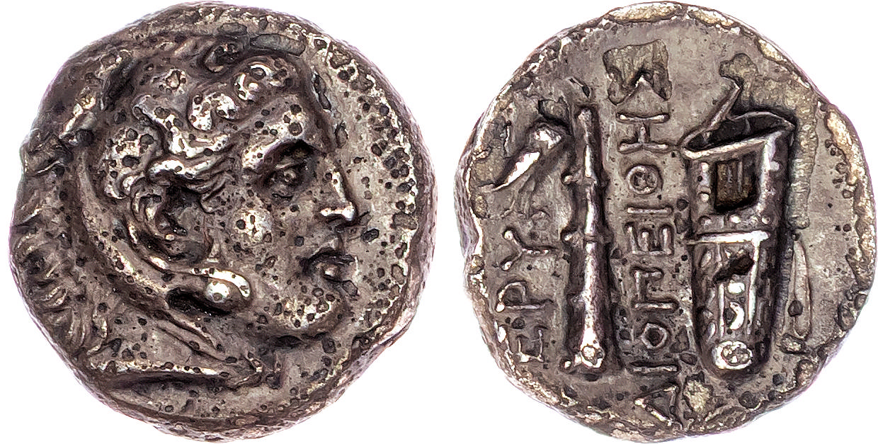 Ionia, Erythrai (c. 325-315 BC) Silver Drachm, Diopeithes, magistrate, 3.44g. 