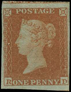 GB 1841  SG8 Pl.154 Mint (Alphabet II) U/M example lettered RD